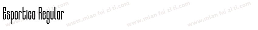Esportica Regular字体转换